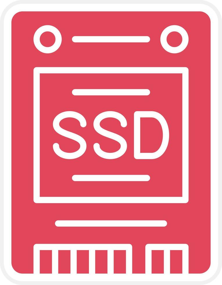 estilo de icono ssd vector