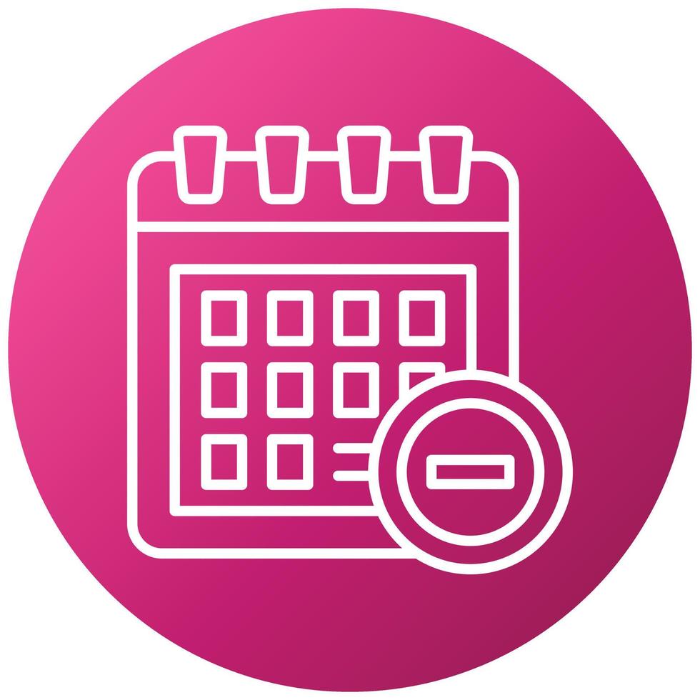 Remove Event Icon Style vector
