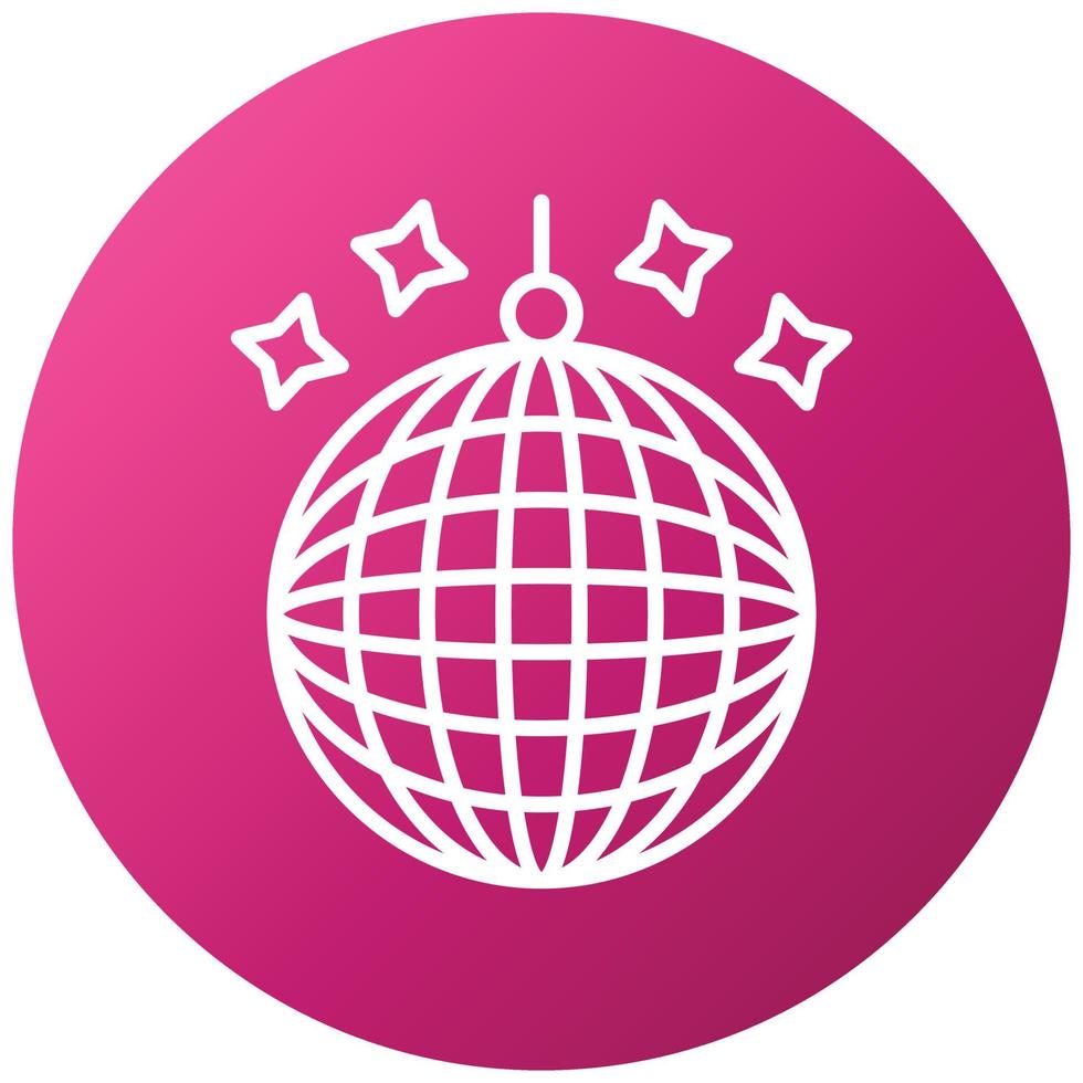 Disco Ball Icon Style vector
