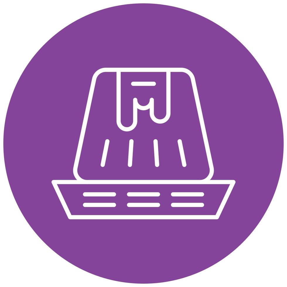 Flan Icon Style vector