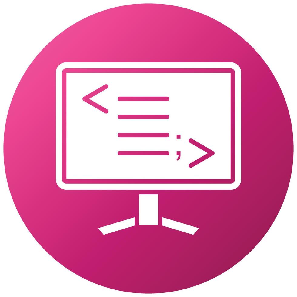 Web Programming Icon Style vector