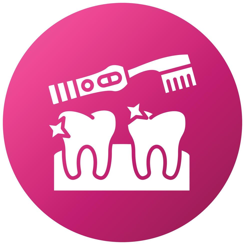 Dental Cleaning Icon Style vector