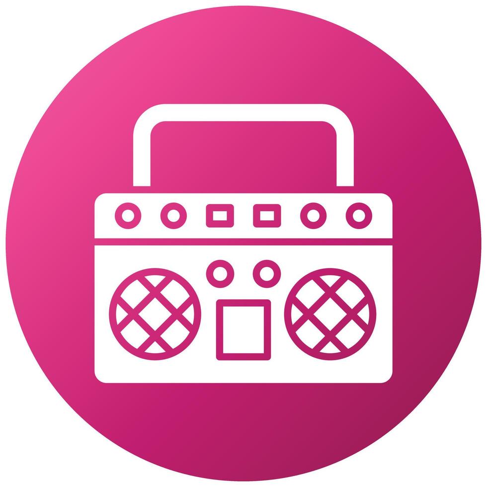 Boombox Icon Style vector