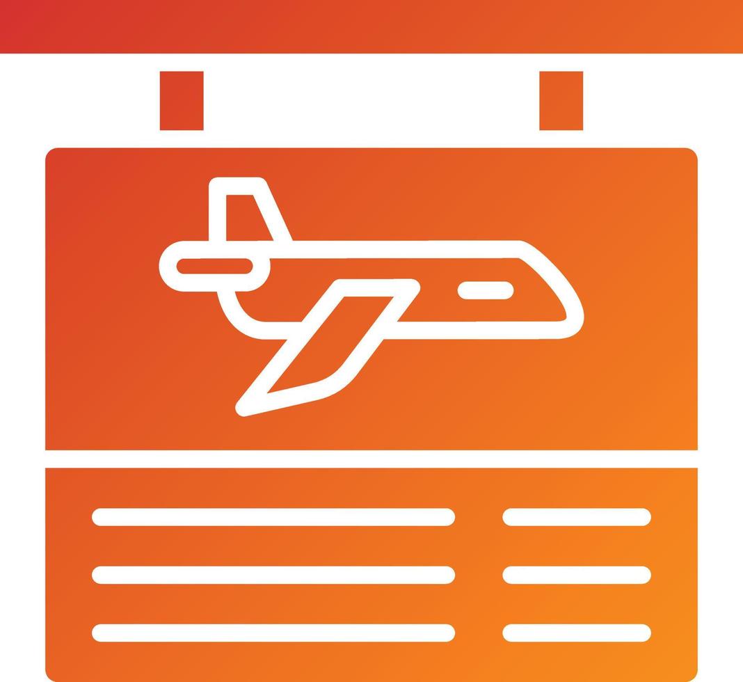 Flight Information Icon Style vector