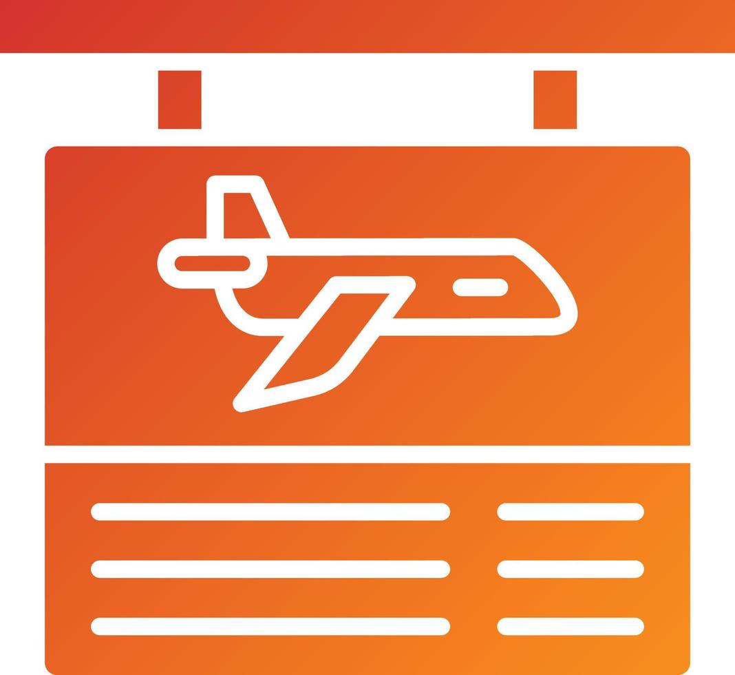 estilo de icono de información de vuelo vector