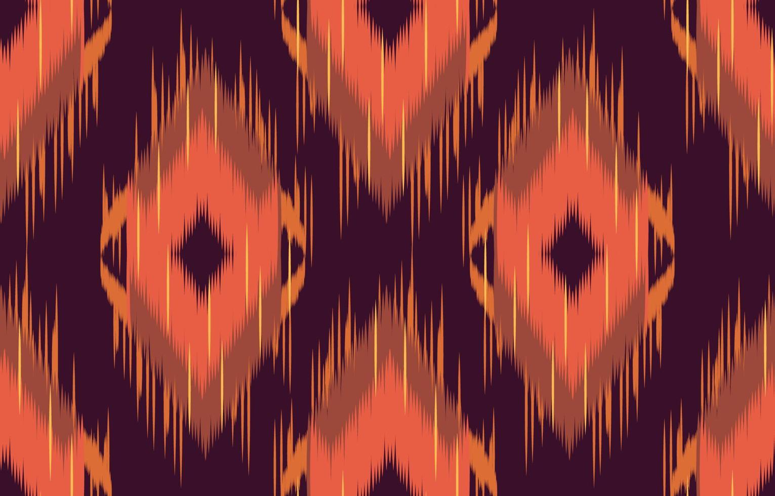 tela ikat de patrones sin fisuras estilo de bordado tradicional étnico geométrico. diseño para fondo, alfombra, estera, sarong, ropa, ilustración vectorial. vector