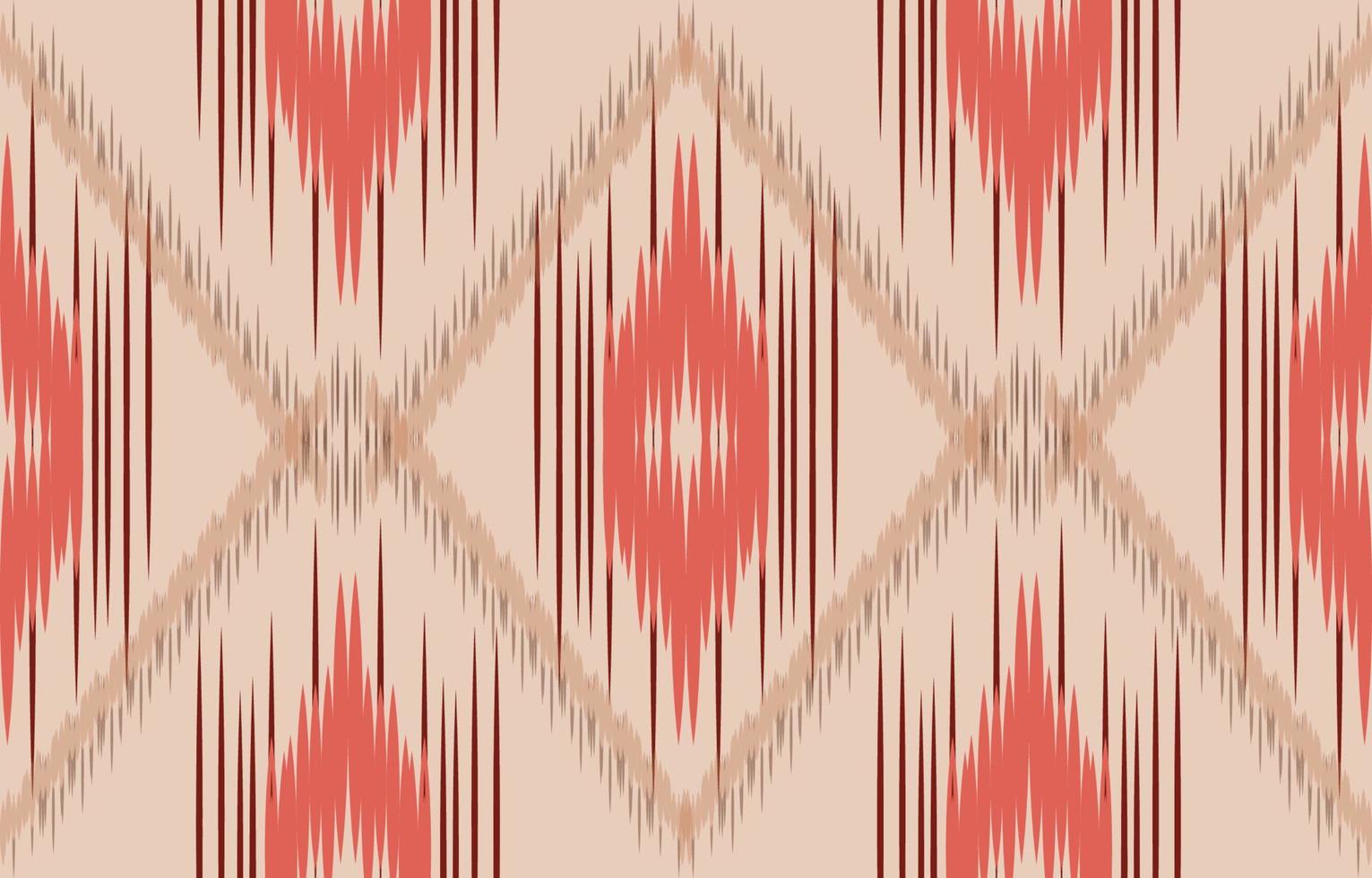 fabric ikat seamless pattern geometric ethnic traditional embroidery style.Design for background,carpet,mat,sarong,clothing,Vector illustration. vector