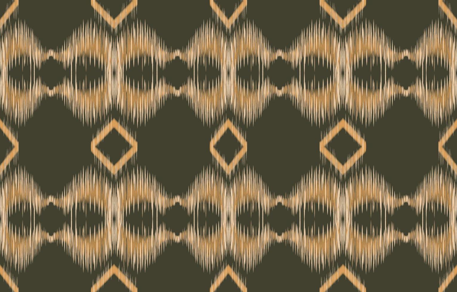fabric ikat seamless pattern geometric ethnic traditional embroidery style.Design for background,carpet,mat,sarong,clothing,Vector illustration. vector