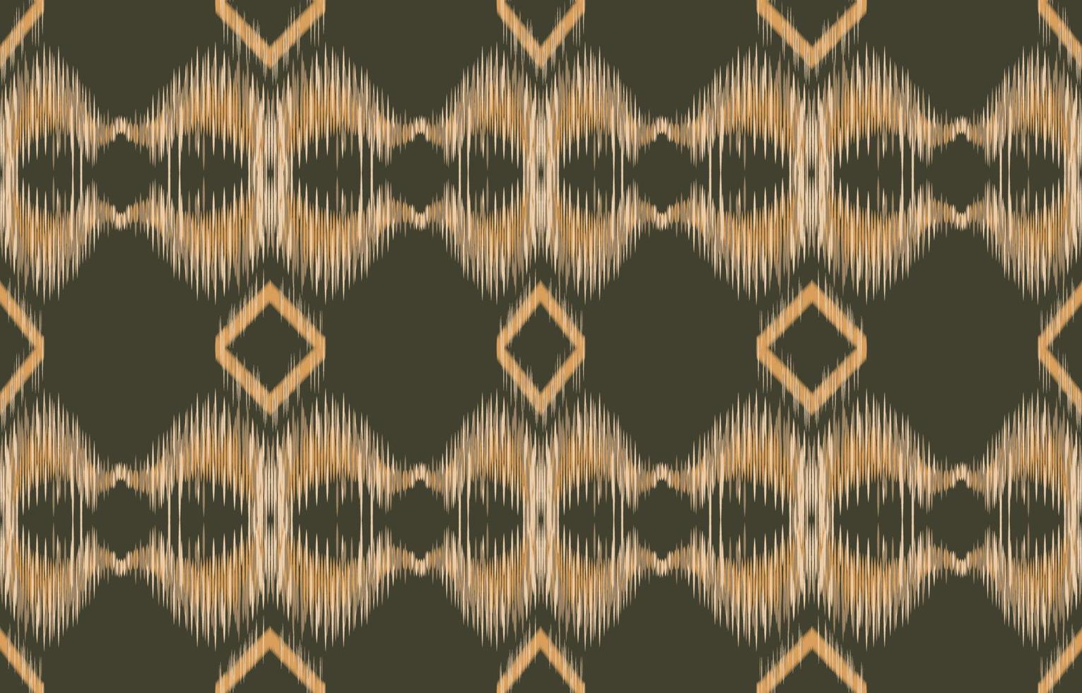 tela ikat de patrones sin fisuras estilo de bordado tradicional étnico geométrico. diseño para fondo, alfombra, estera, sarong, ropa, ilustración vectorial. vector