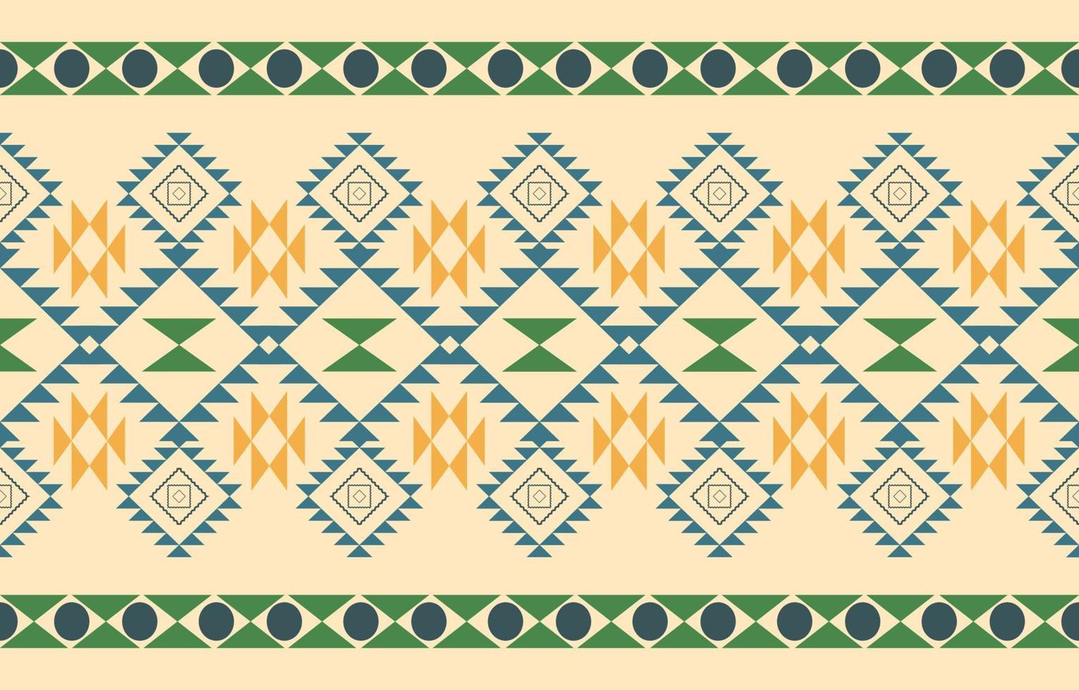 Navajo fabric seamless pattern geometric tribal ethnic traditional background,native American Design Elements, Design for carpet,wallpaper,clothing,rug,interior,Vector illustration embroidery. vector