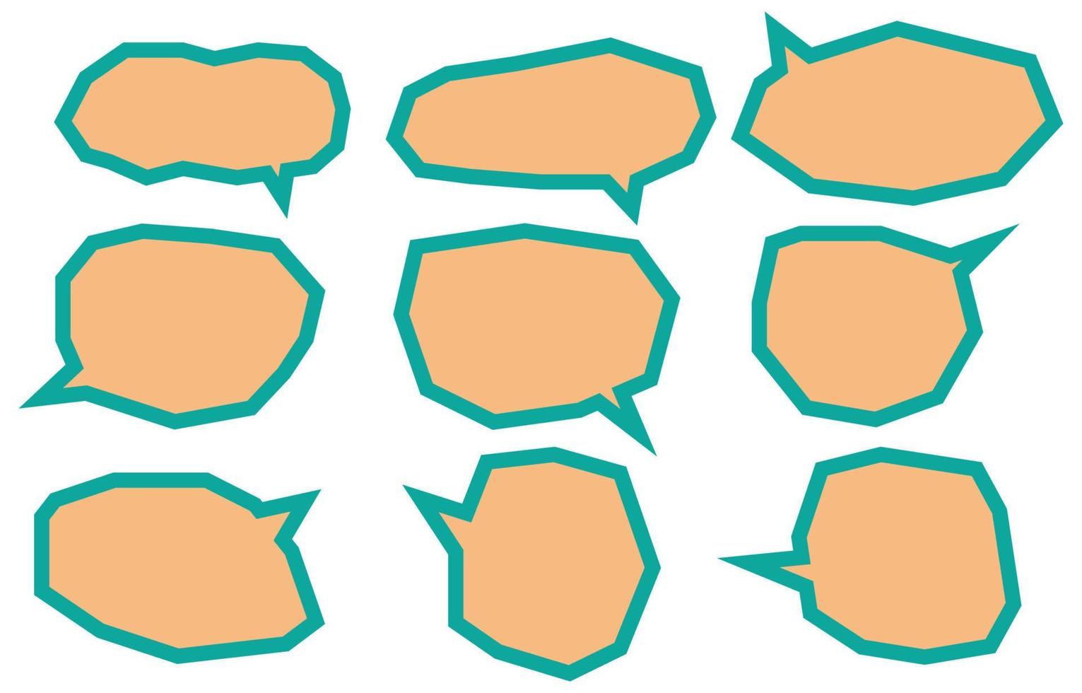 Set speech bubbles on white background. chat box or chat vector square message or communication icon Cloud speaking for comics and comics message dialog