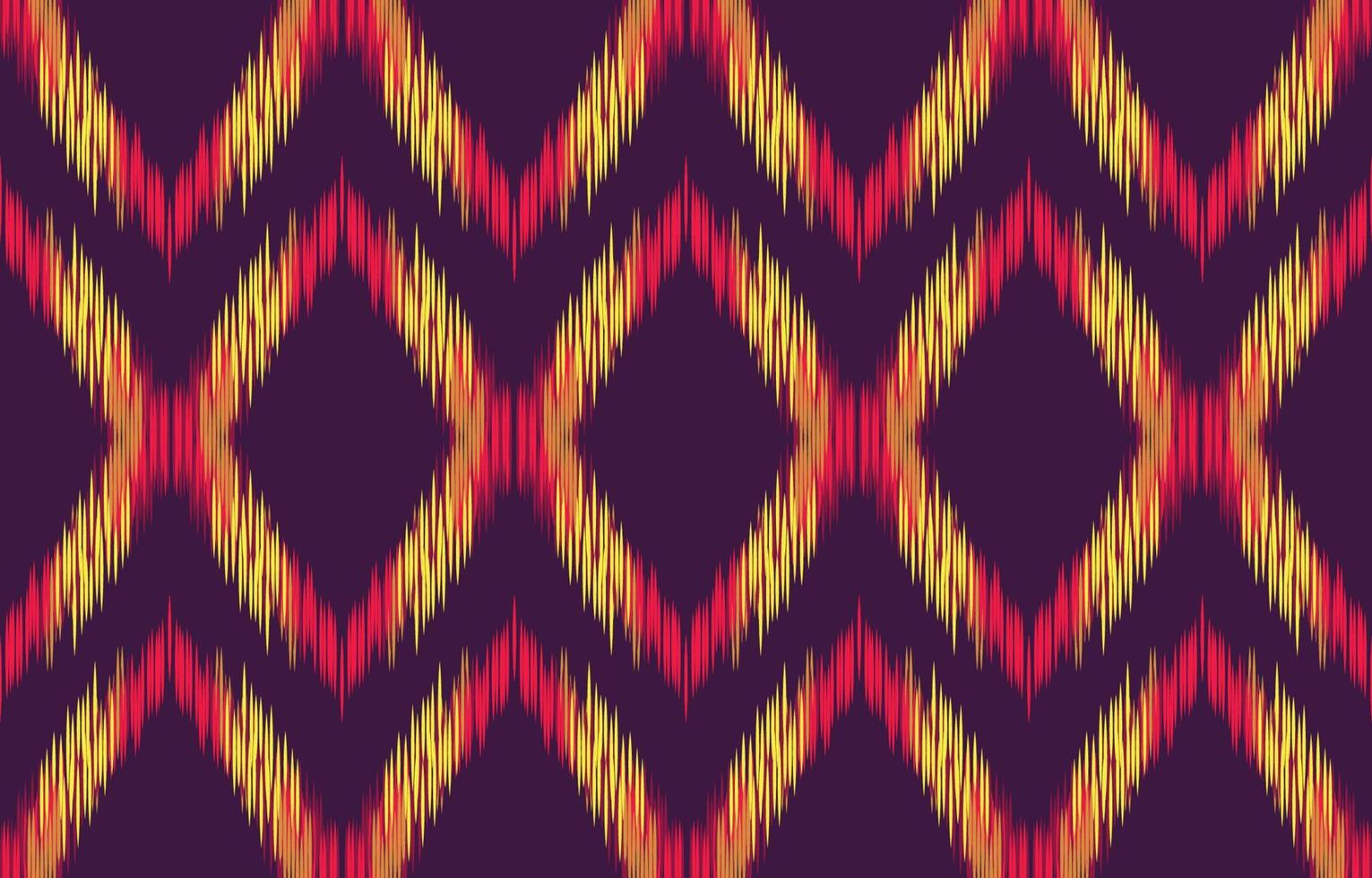 fabric ikat seamless pattern geometric ethnic traditional embroidery style.Design for background,carpet,mat,sarong,clothing,Vector illustration. vector