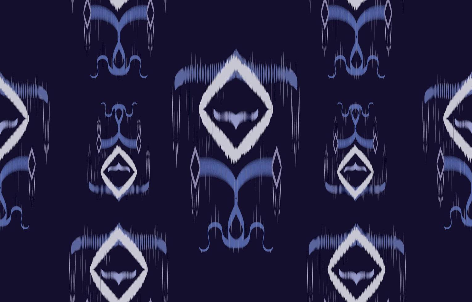 tela ikat de patrones sin fisuras estilo de bordado tradicional étnico geométrico. diseño para fondo, alfombra, estera, sarong, ropa, ilustración vectorial. vector