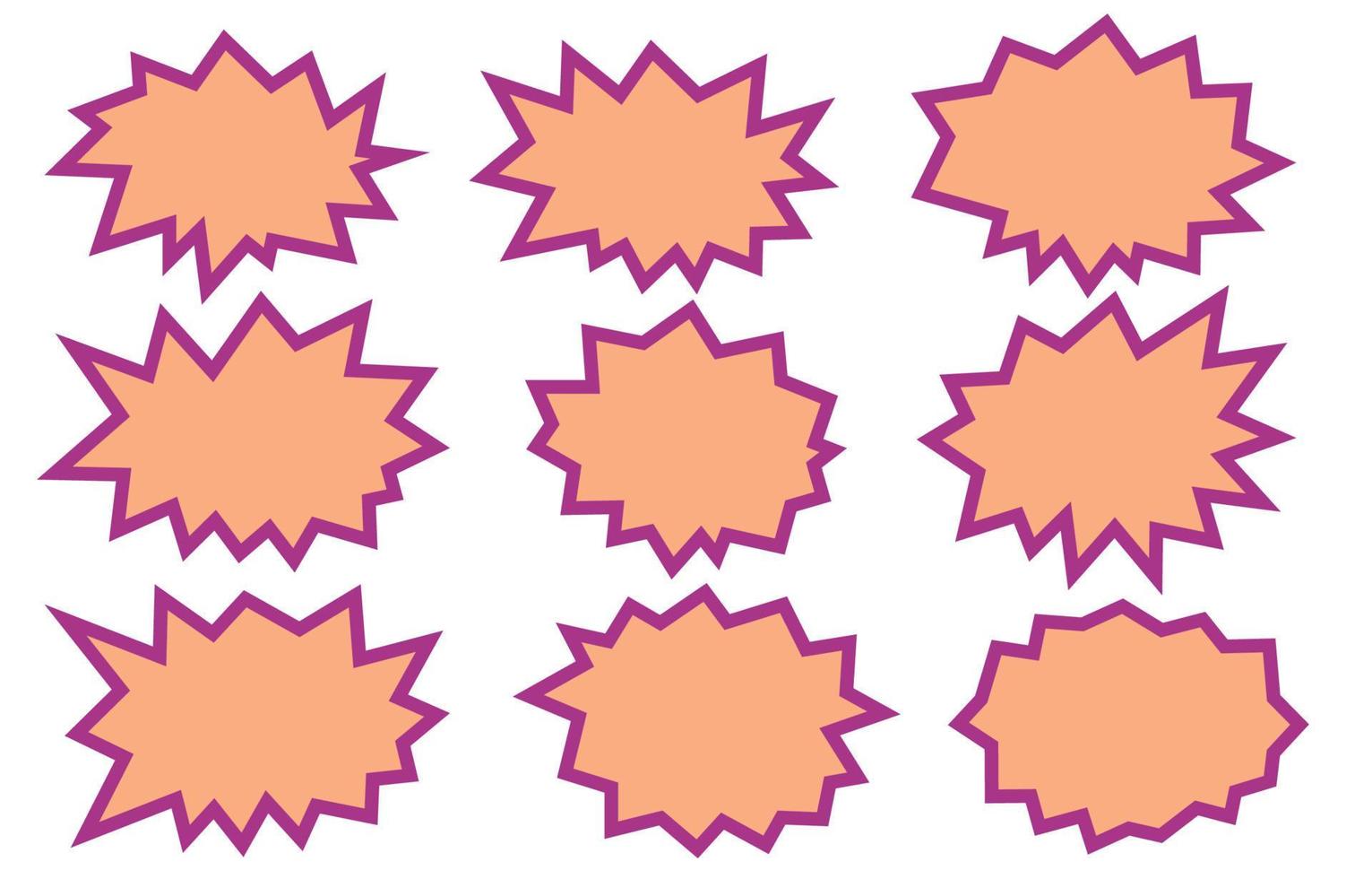 Set autumn speech bubbles on white background. chat box or chat vector boom message or communication icon Cloud speaking for comics and minimal message dialog