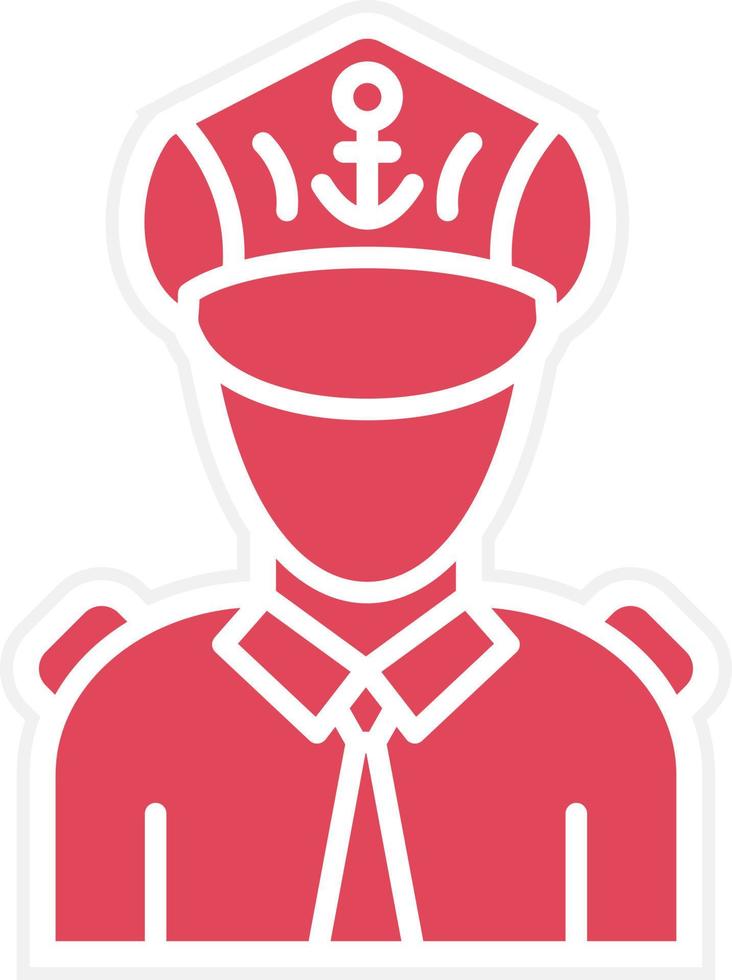 Captain Icon Style vector
