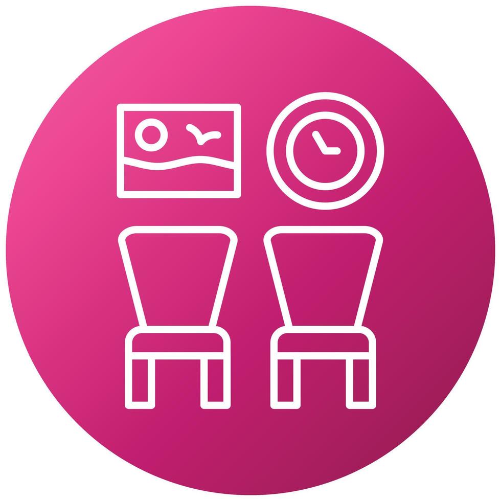 Waiting Room Icon Style vector
