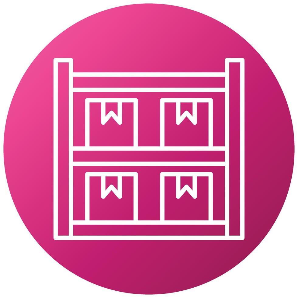 Package Shelves Icon Style vector