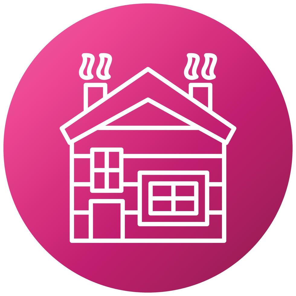 Cabin Icon Style vector