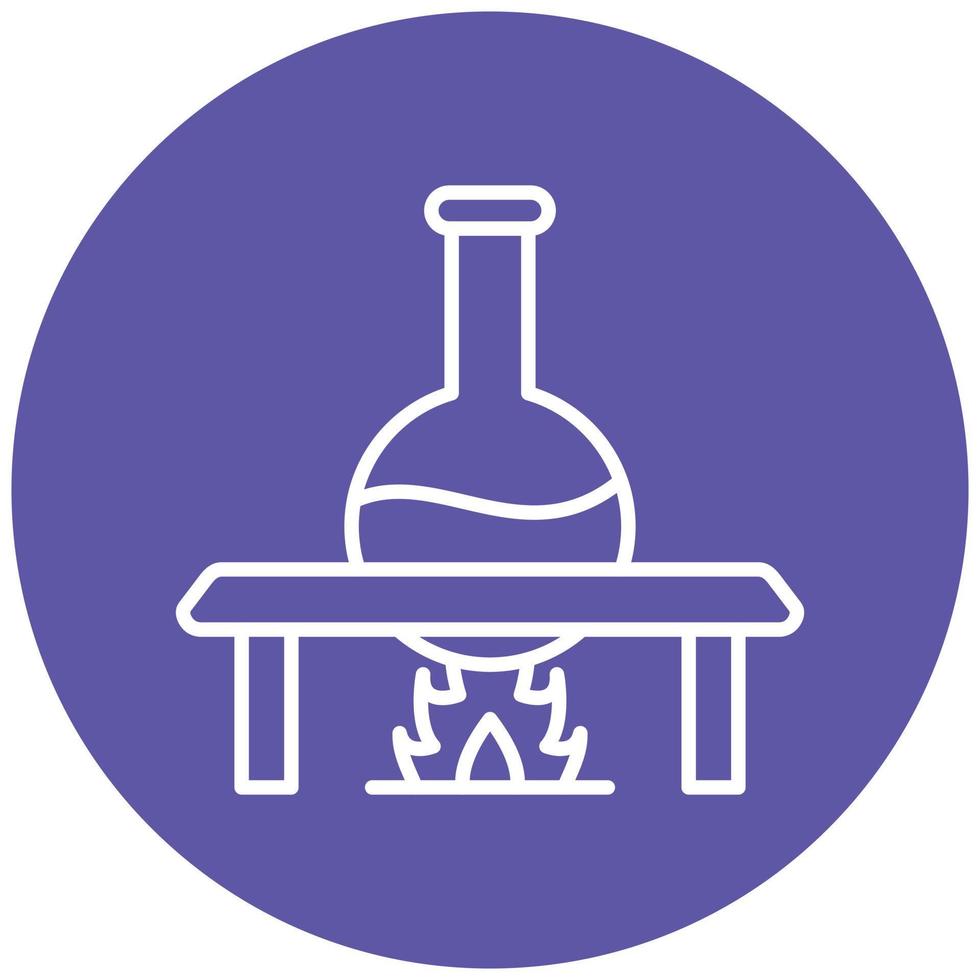 Bunsen Burner Icon Style vector
