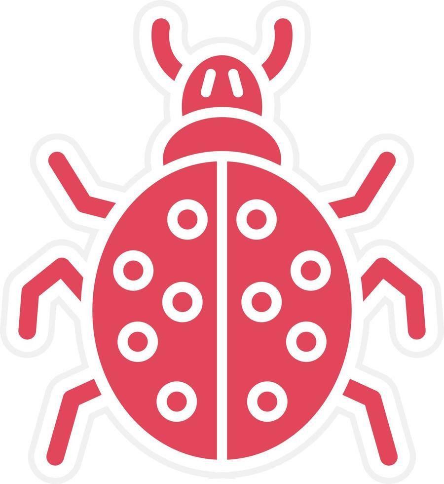 Ladybug Icon Style vector