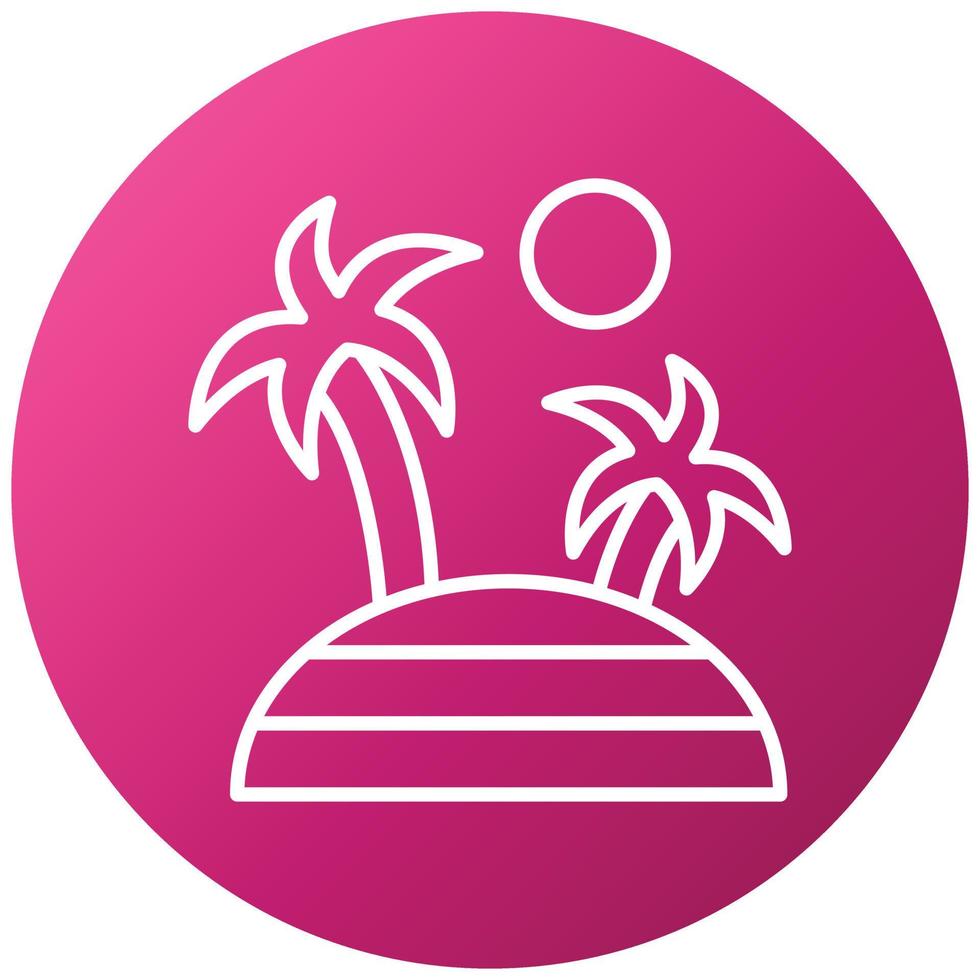 Island Icon Style vector