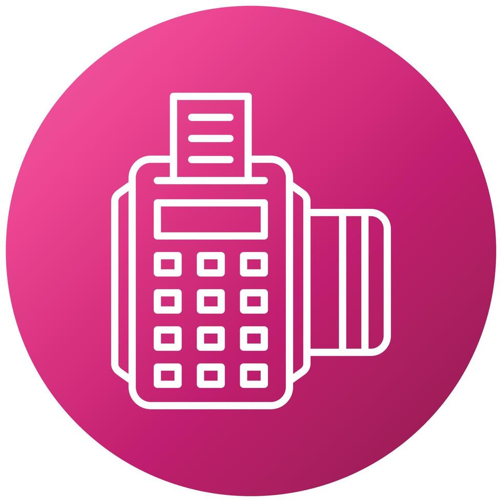 Credit Card Machine Icon Style vector