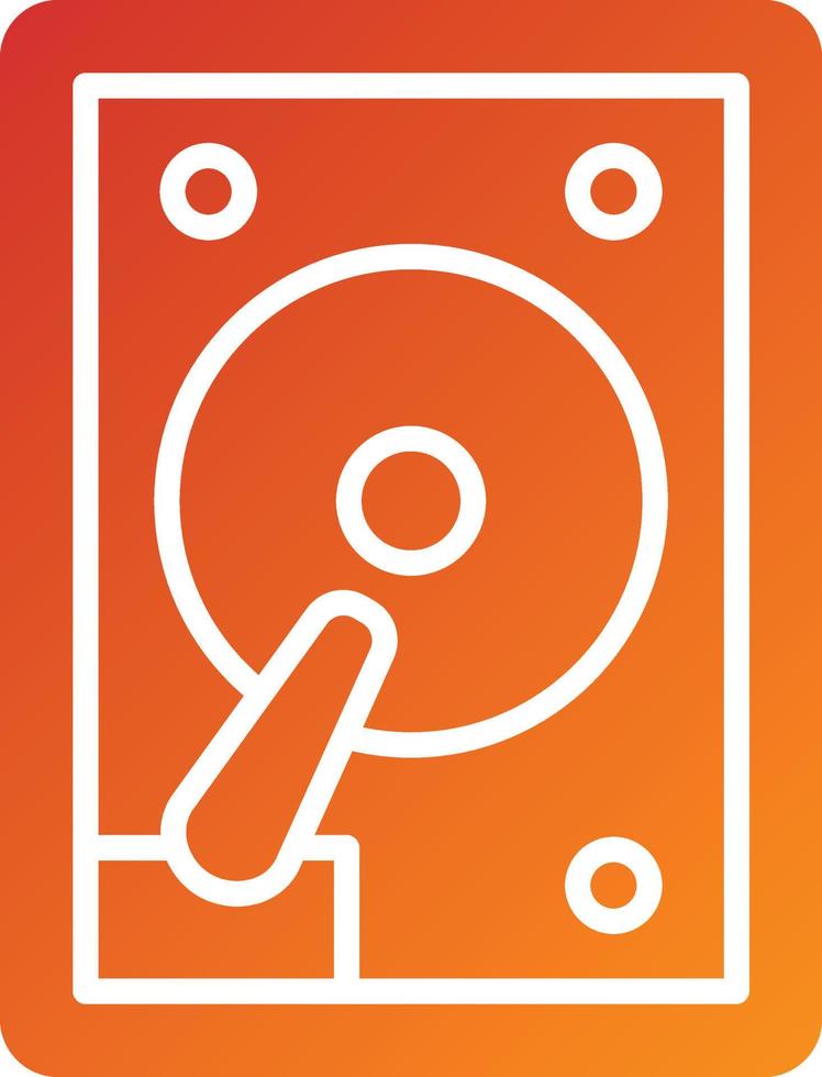 Hard Drive Icon Style vector