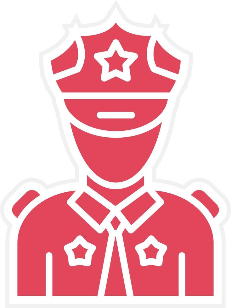Security Guard Icon Style vector