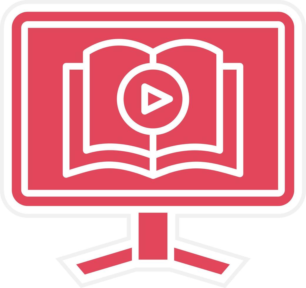 Video Tutorial Icon Style vector
