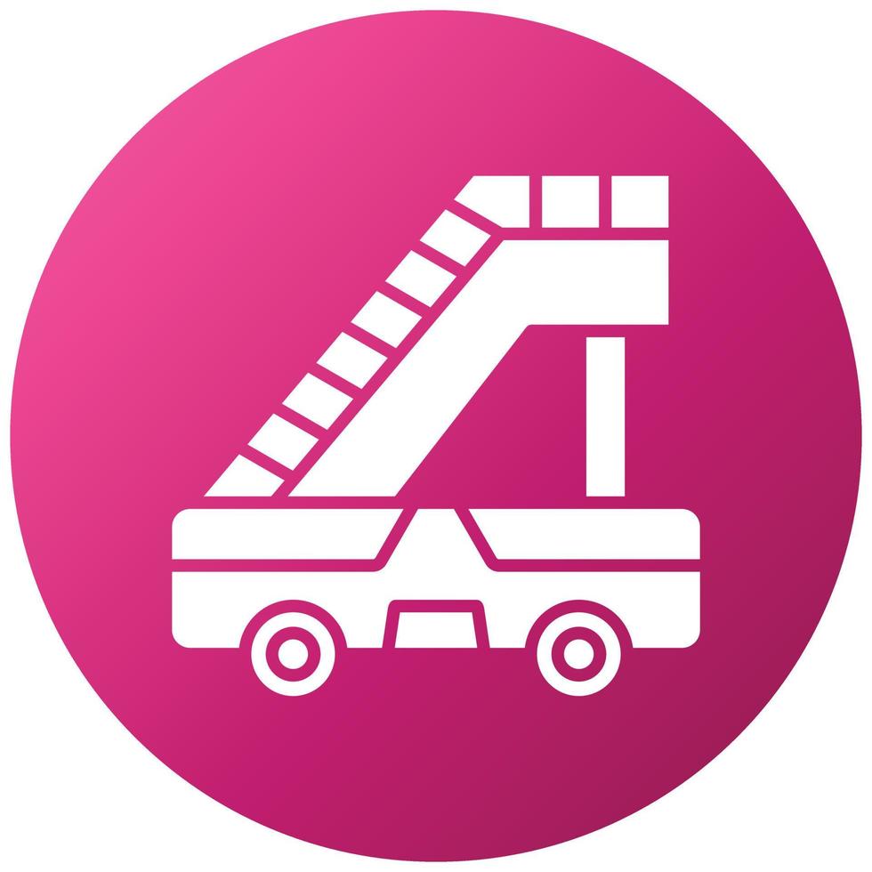 Aircraft Stairs Icon Style vector