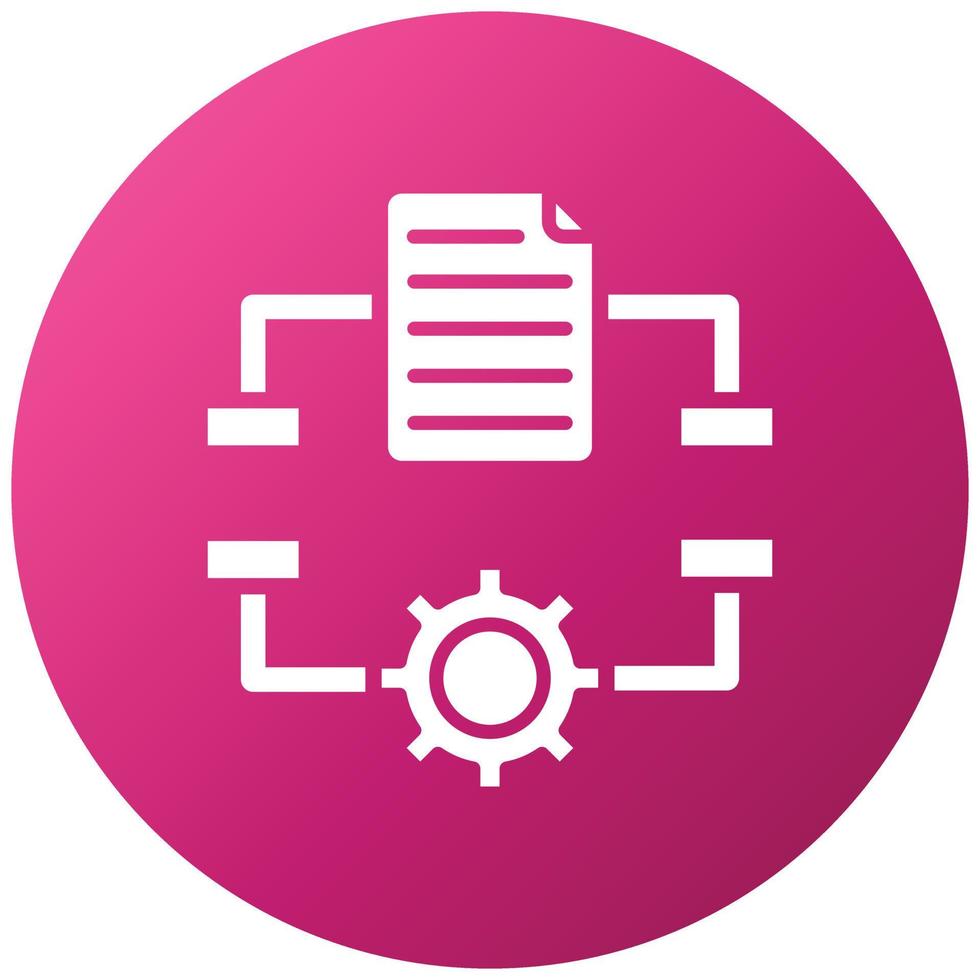 Algorithm Icon Style vector
