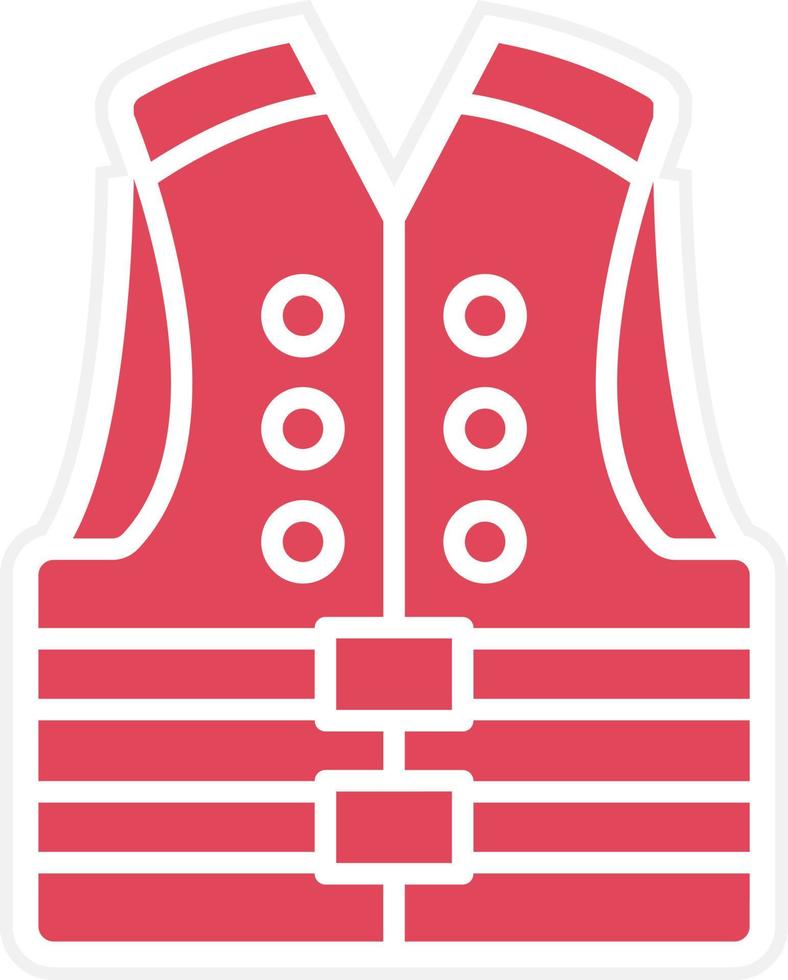 Life Jacket Icon Style vector