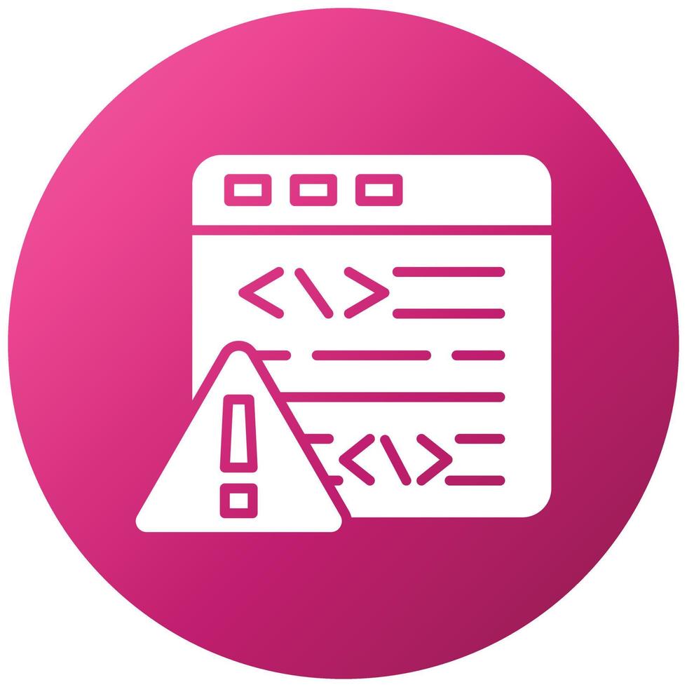Code Error Icon Style vector