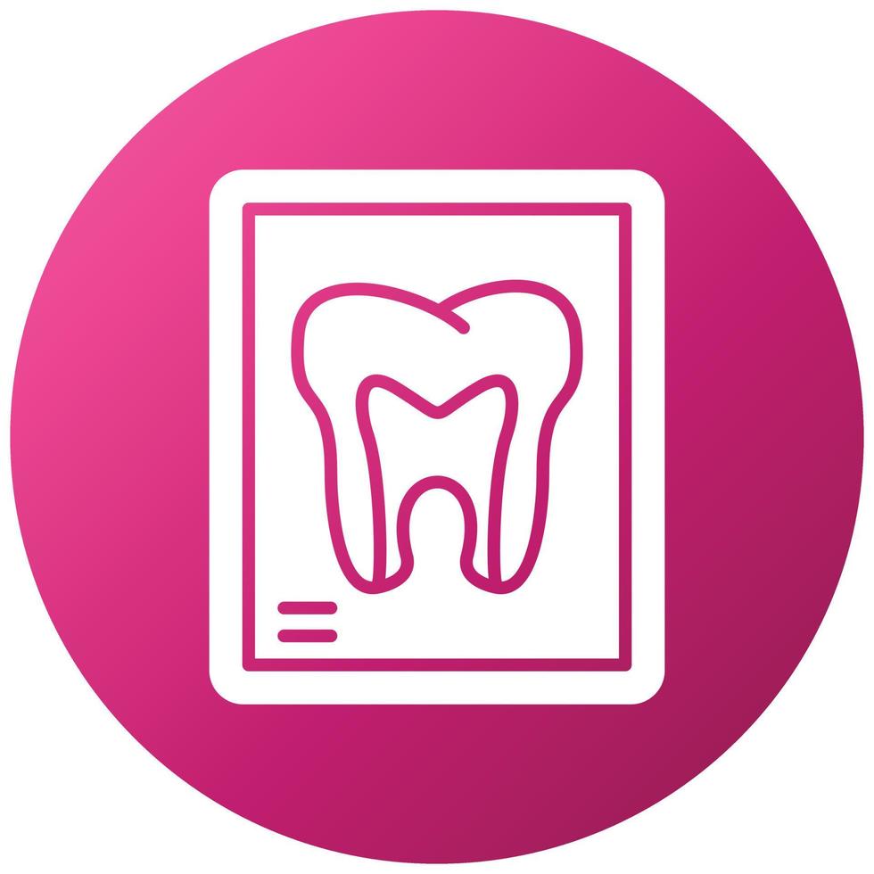 Tooth Xray Icon Style vector