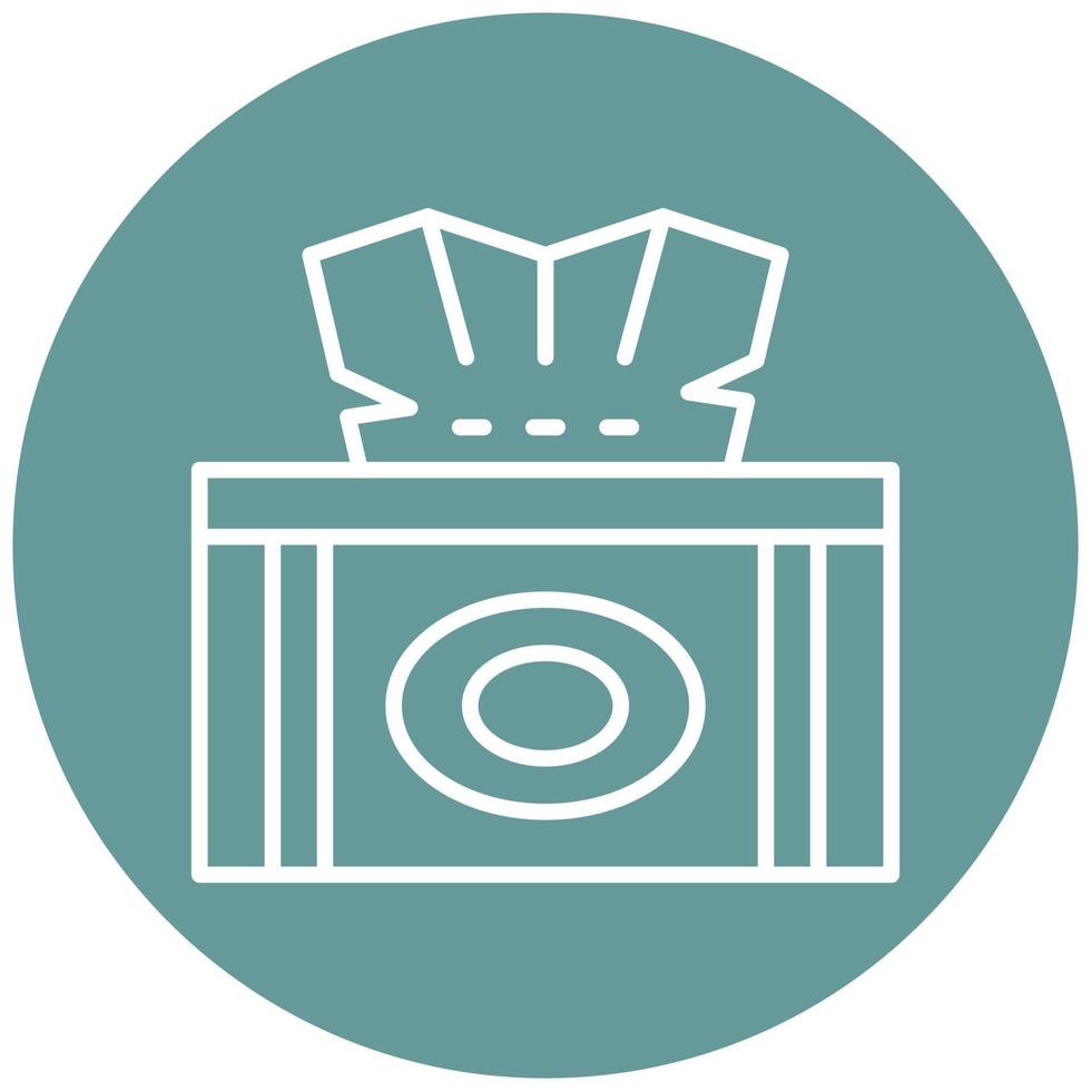 Tissue Box Icon Style vector