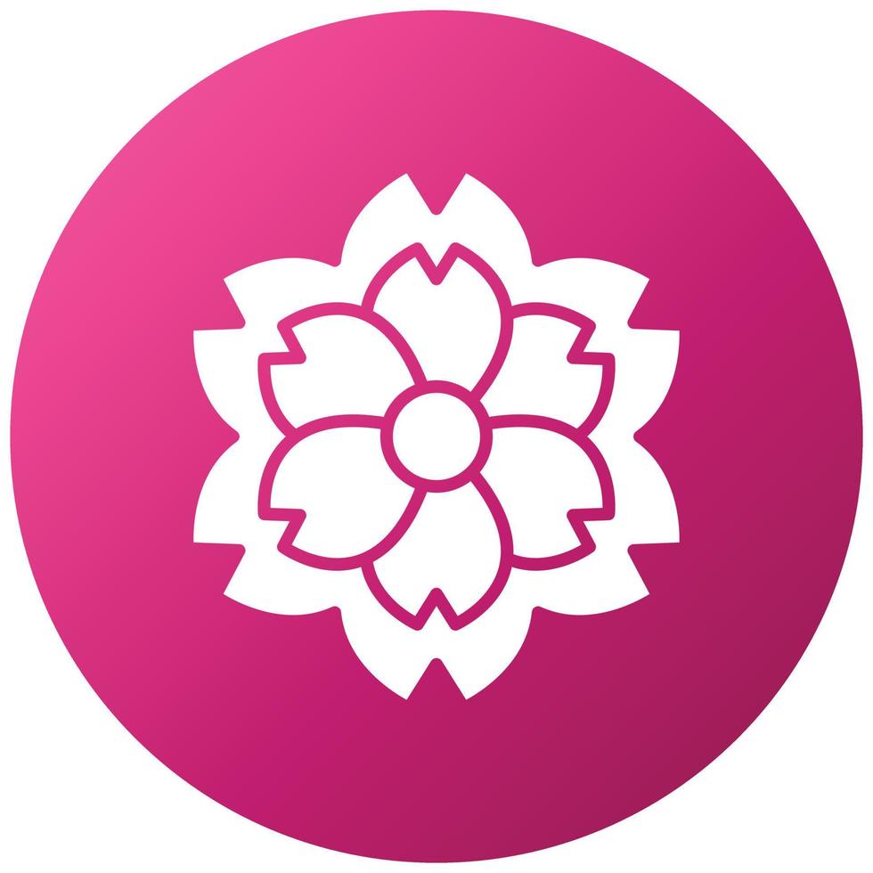 Cherry Blossom Icon Style vector