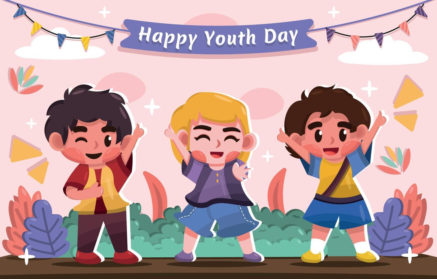 International World Youth Day Celebrate vector