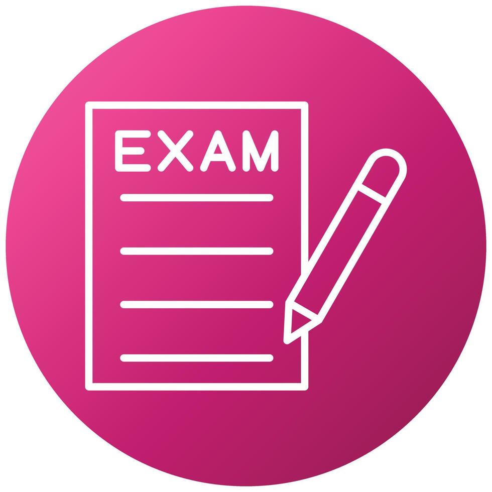 Exam Icon Style vector