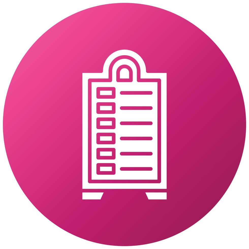 Menu Board Icon Style vector