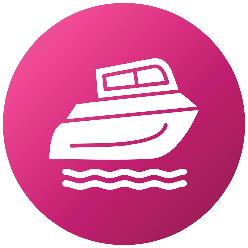 Speed Boat Icon Style vector