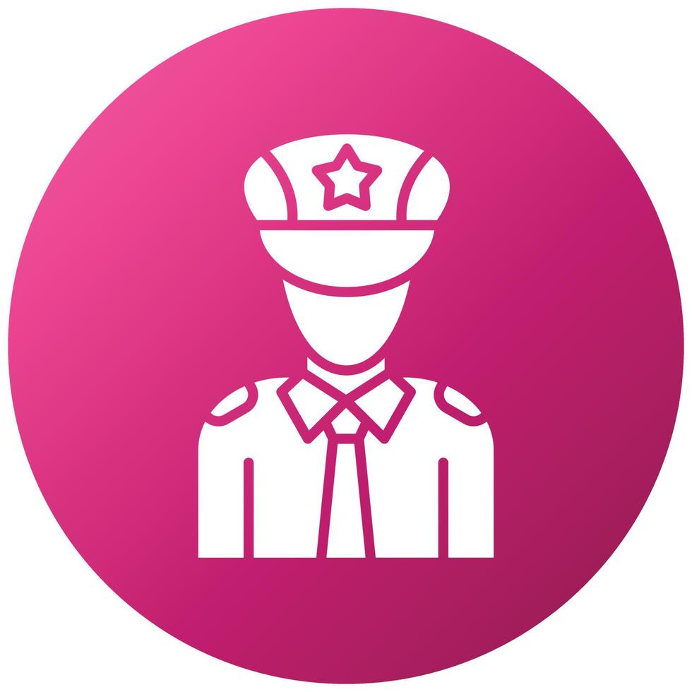 Police Officer Icon Style vector