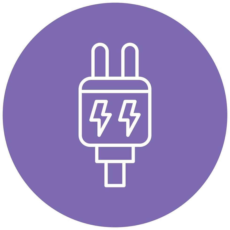 Power Plug Icon Style vector