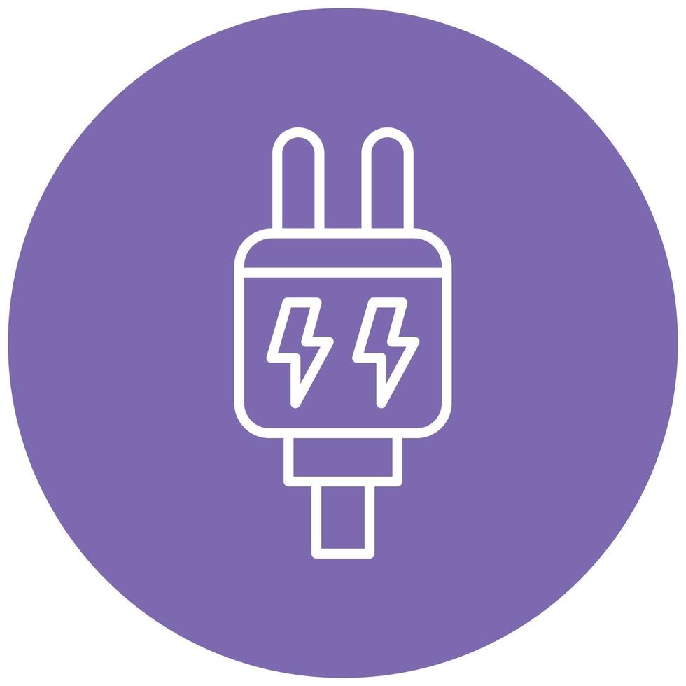 Power Plug Icon Style vector