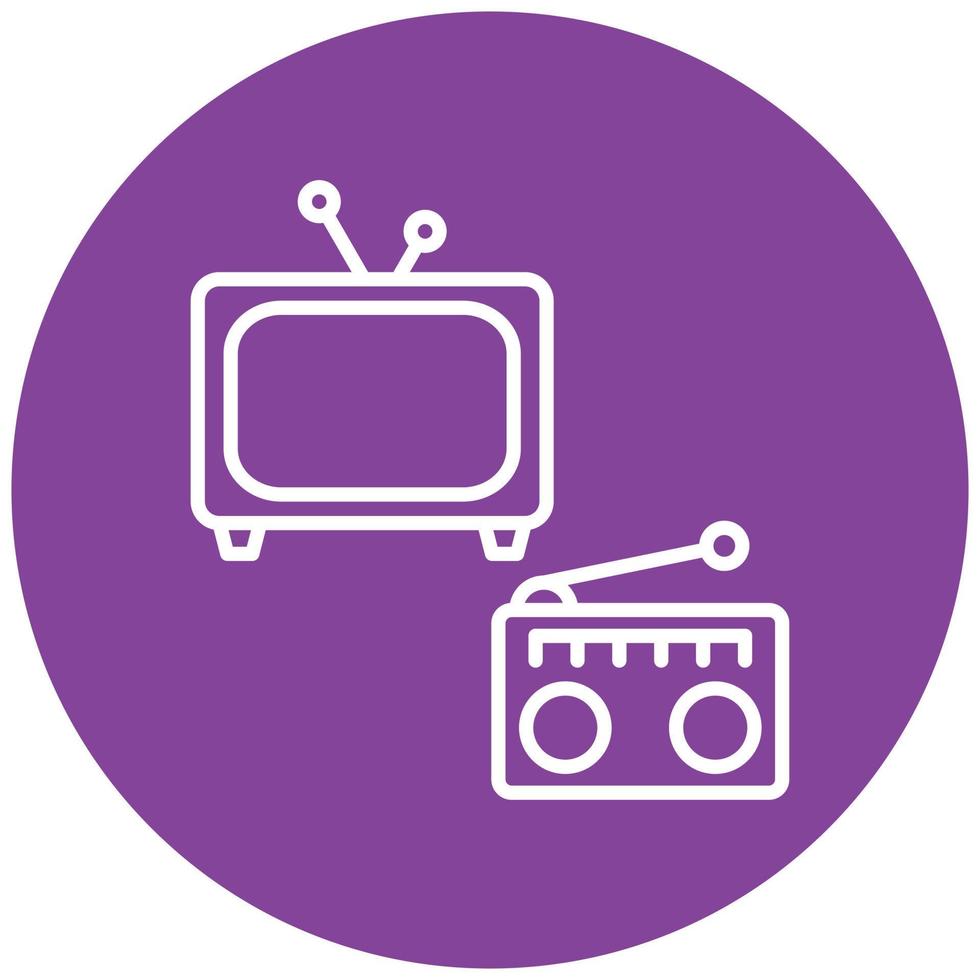 Mass Media Icon Style vector