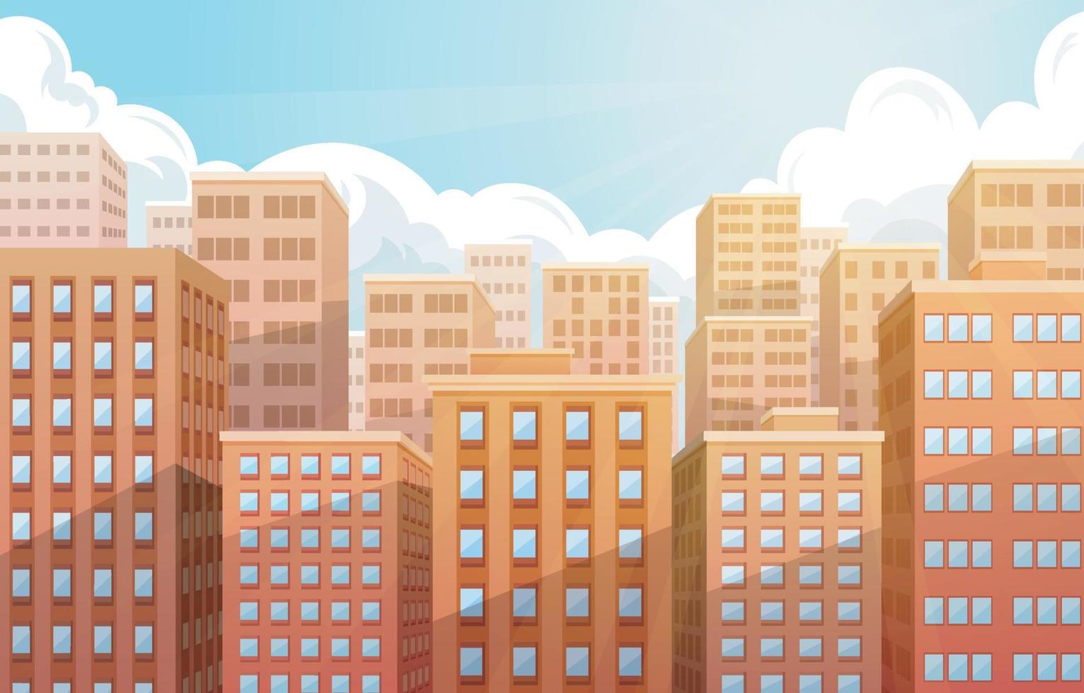 Background of Skyscraper Buildings vector