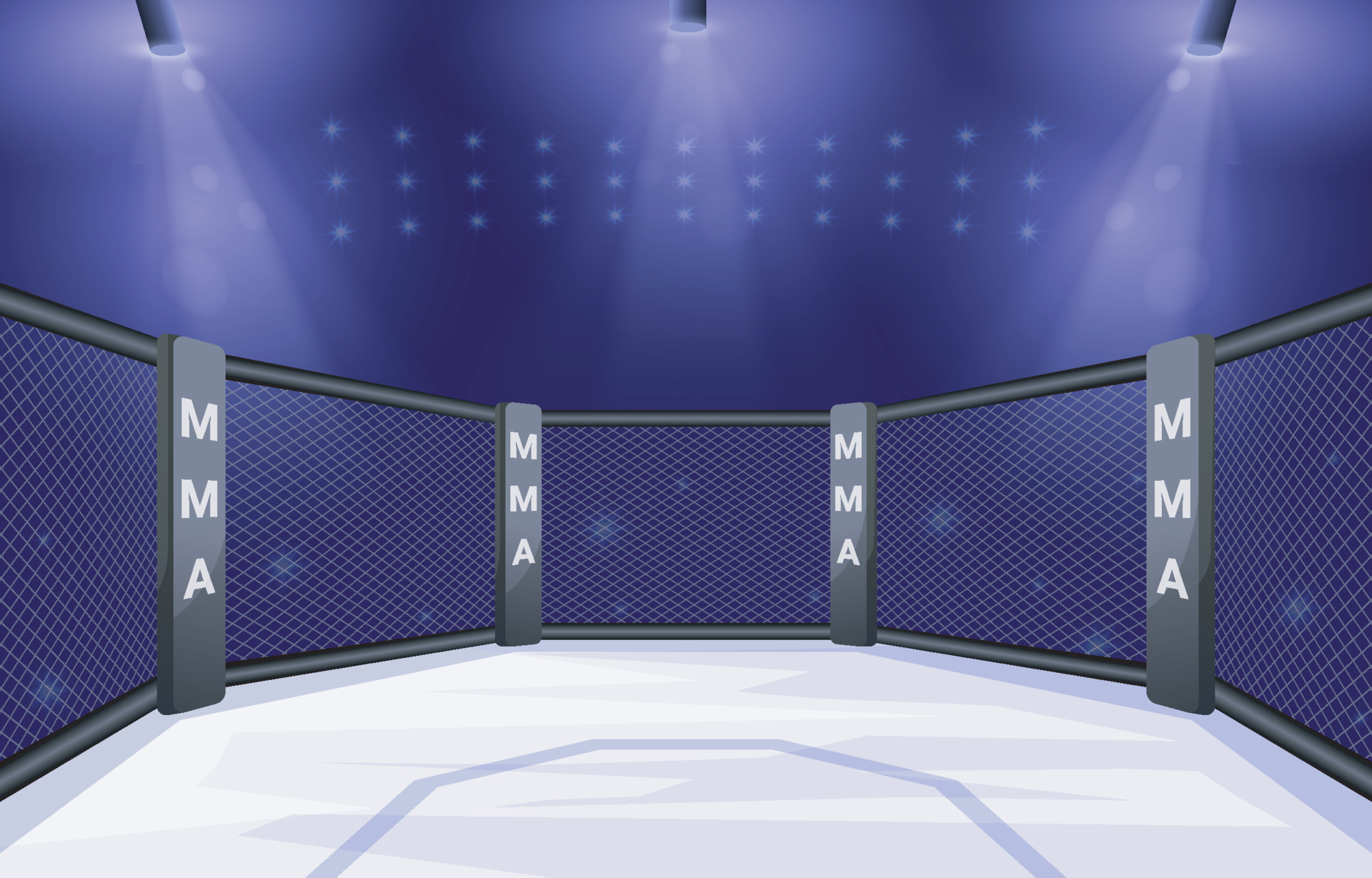 MMA Octagon Stage Background 7384873 Vector Art at Vecteezy
