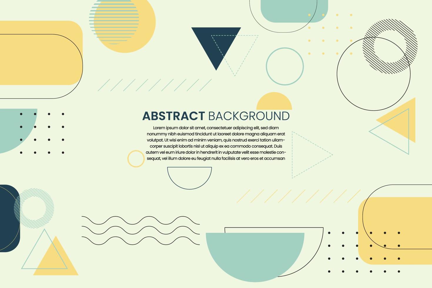 flat abstract geometric background element vector