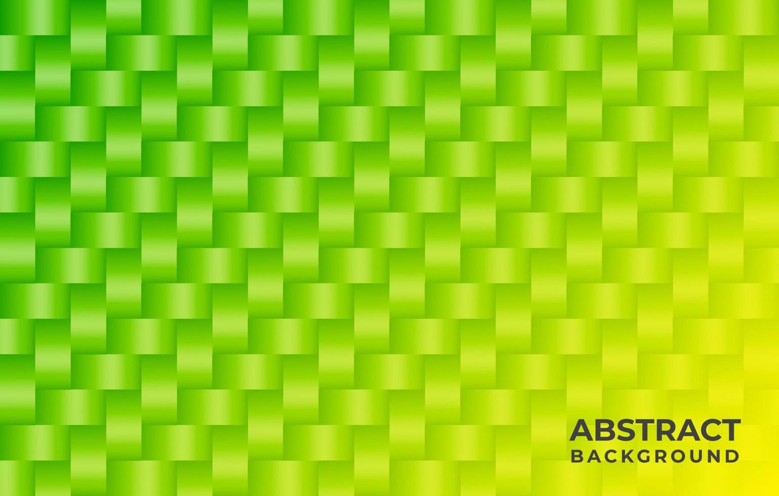 Woven abstract background of yellow gradation green color vector