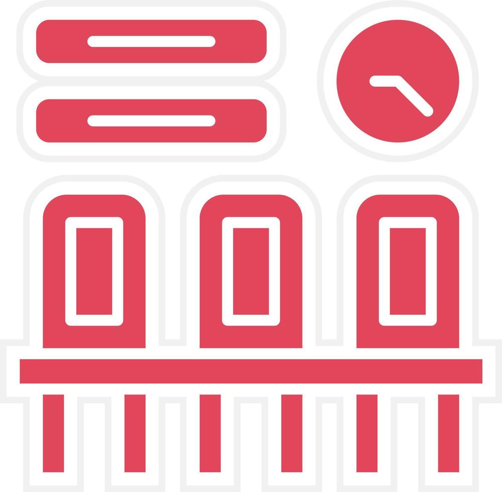 Airport Waiting Room Icon Style vector