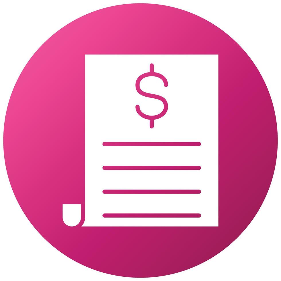 Bill Icon Style vector